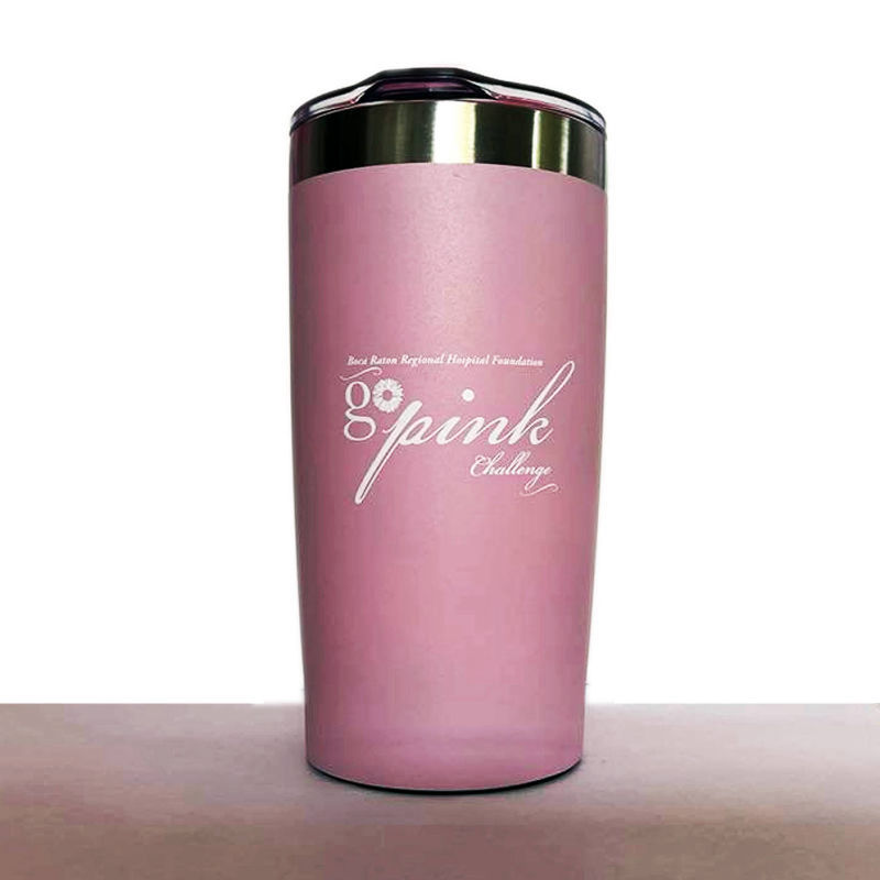 Go Pink Challenge Travel Insulated Coffee Tumblr